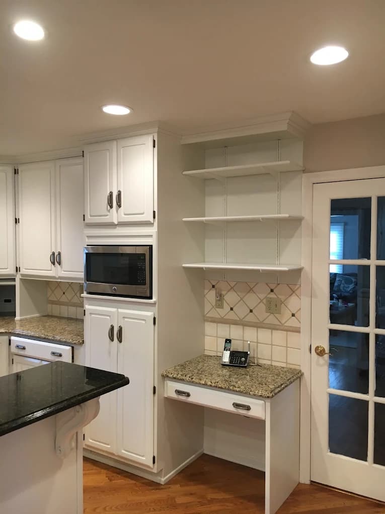 Kitchen with professional paint finish